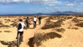 Great e bike tour through the volcanic landscape .