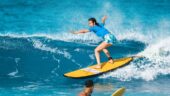 Surfing challenge for beginners.