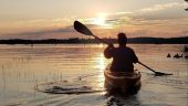 Beautiful sunset kayak tour